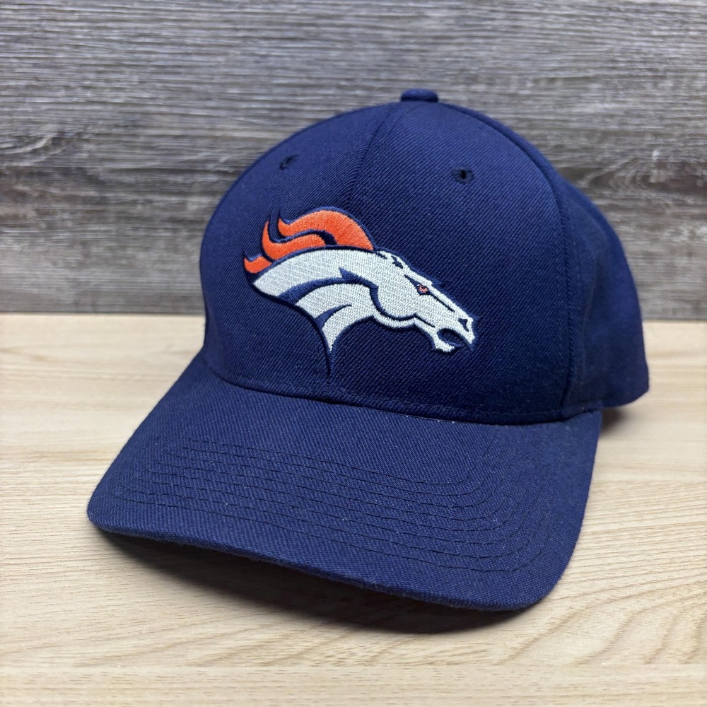 Vintage Denver Broncos Hat Cap Strap Back Mens Blue NFL Football Starter 90s‎